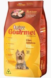 Foto do produto QUATREE GOURMET RAÇAS PEQUENAS 10KG disponível na Agropecuária Nossos Bichos em Volta Redonda, RJ