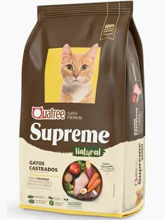 Foto do produto QUATREE SUPREME GATOS CASTRADOS FRANGO 1KG disponível na Agropecuária Nossos Bichos em Volta Redonda, RJ