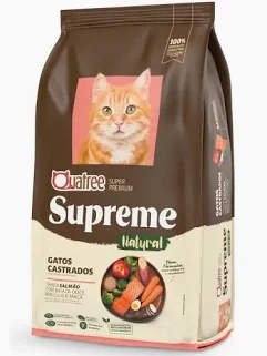 Foto do produto QUATREE SUPREME GATOS CASTRADOS SALMAO 1KG disponível na Agropecuária Nossos Bichos em Volta Redonda, RJ